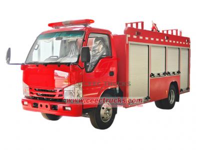 Isuzu 120HP light duty tanker fire department truck