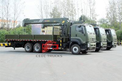 Philippine Isuzu GIGA 380HP boom crane dropside cargo truck