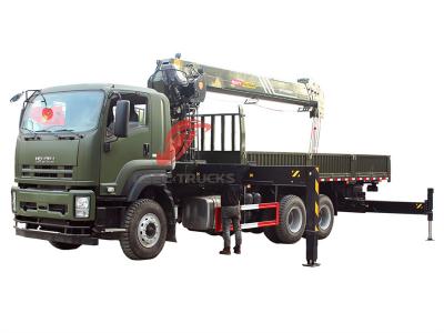 Philippine Isuzu GIGA 380HP boom crane dropside cargo truck