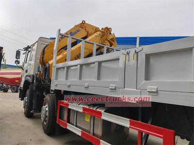 HOWO 8x4 heavy-duty knuckle crane truck