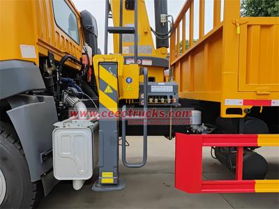 FAW 6x4 RHD 8tons boom crane truck