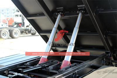 Isuzu ELF NPR dumper truck with kunckle crane