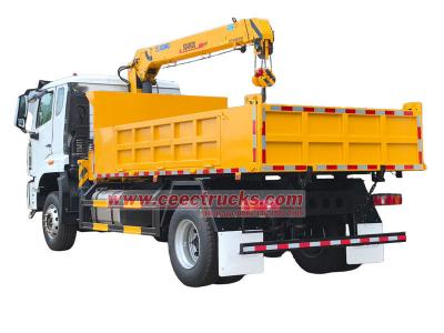 Sinotruk 6wheeler service truck crane