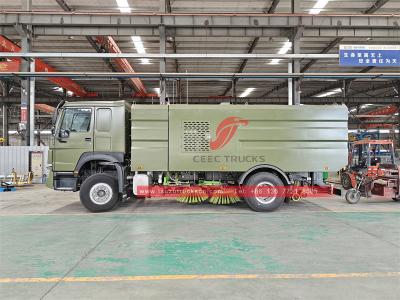 Africa Howo 300HP garbage street sweeper truck