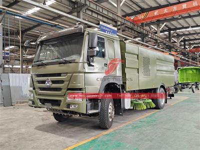 Africa Howo 300HP garbage street sweeper truck