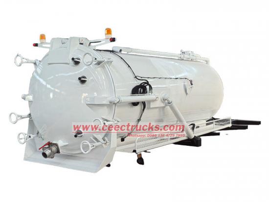 sludge vacuum pump tanker truck superstructure