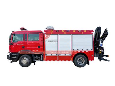 Howo 4x2 city fire rescue truck