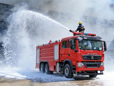 HOWO TX 6x4 foam water fire truck