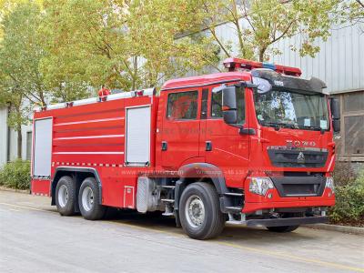 HOWO TX 6x4 foam water fire truck