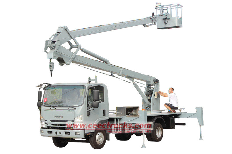 五十铃KV100 14米折叠臂高空作业车